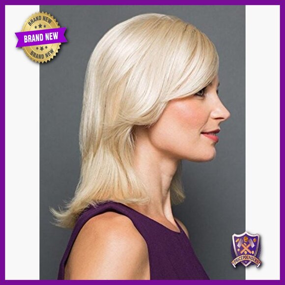 Synthetic Monofilament Clip-In Bang Hairpiece with Sheer Front